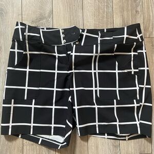 Black-and-White Checkered Golf Shorts from JoFit